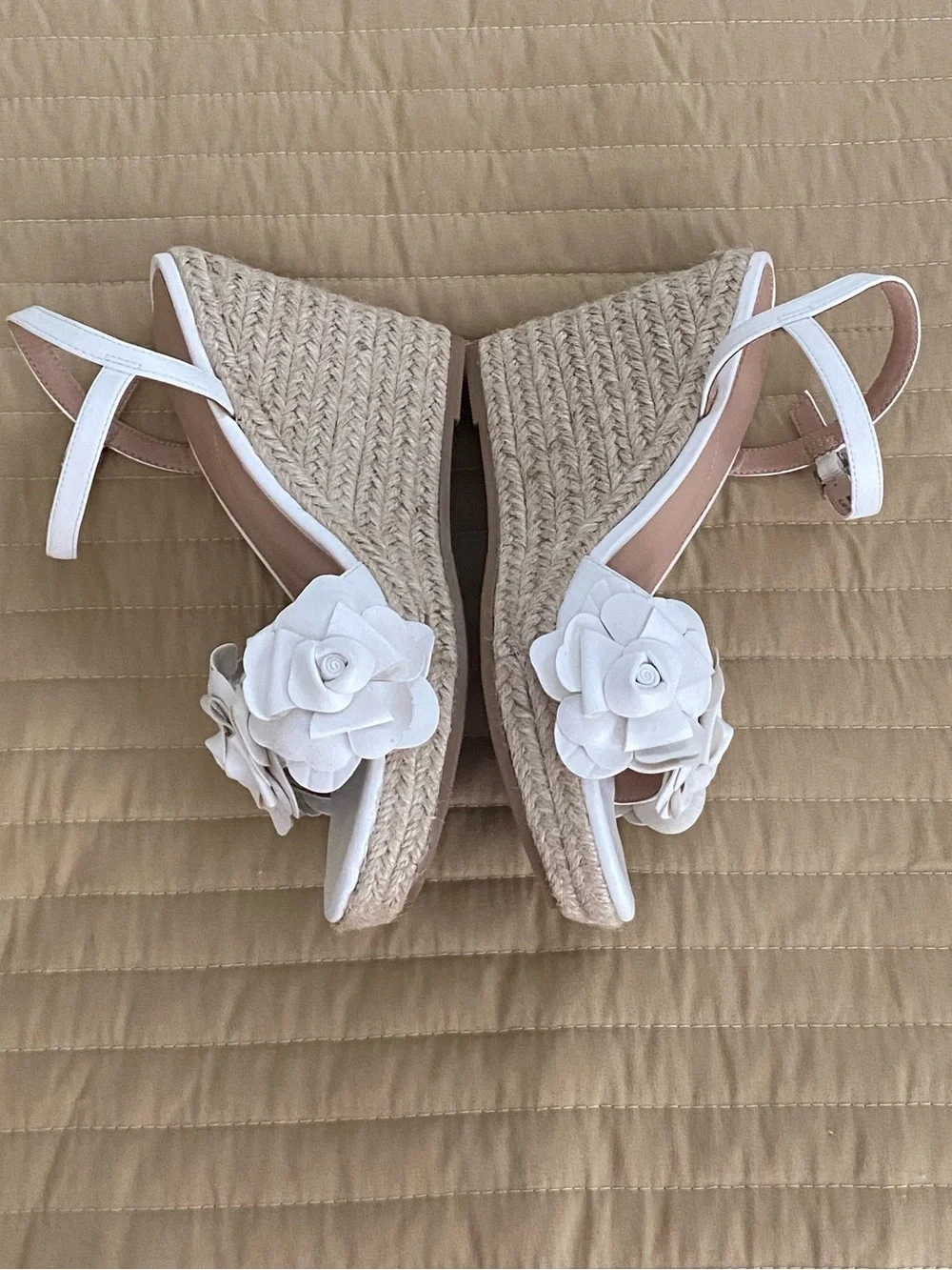 Espadrille wedge style sandals
